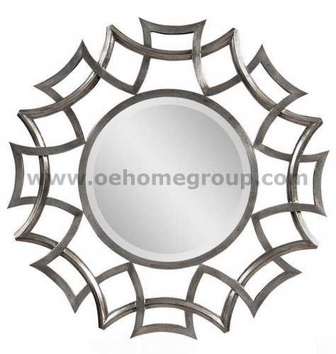 8600D Decorative wood wall mirror for Hosipitality